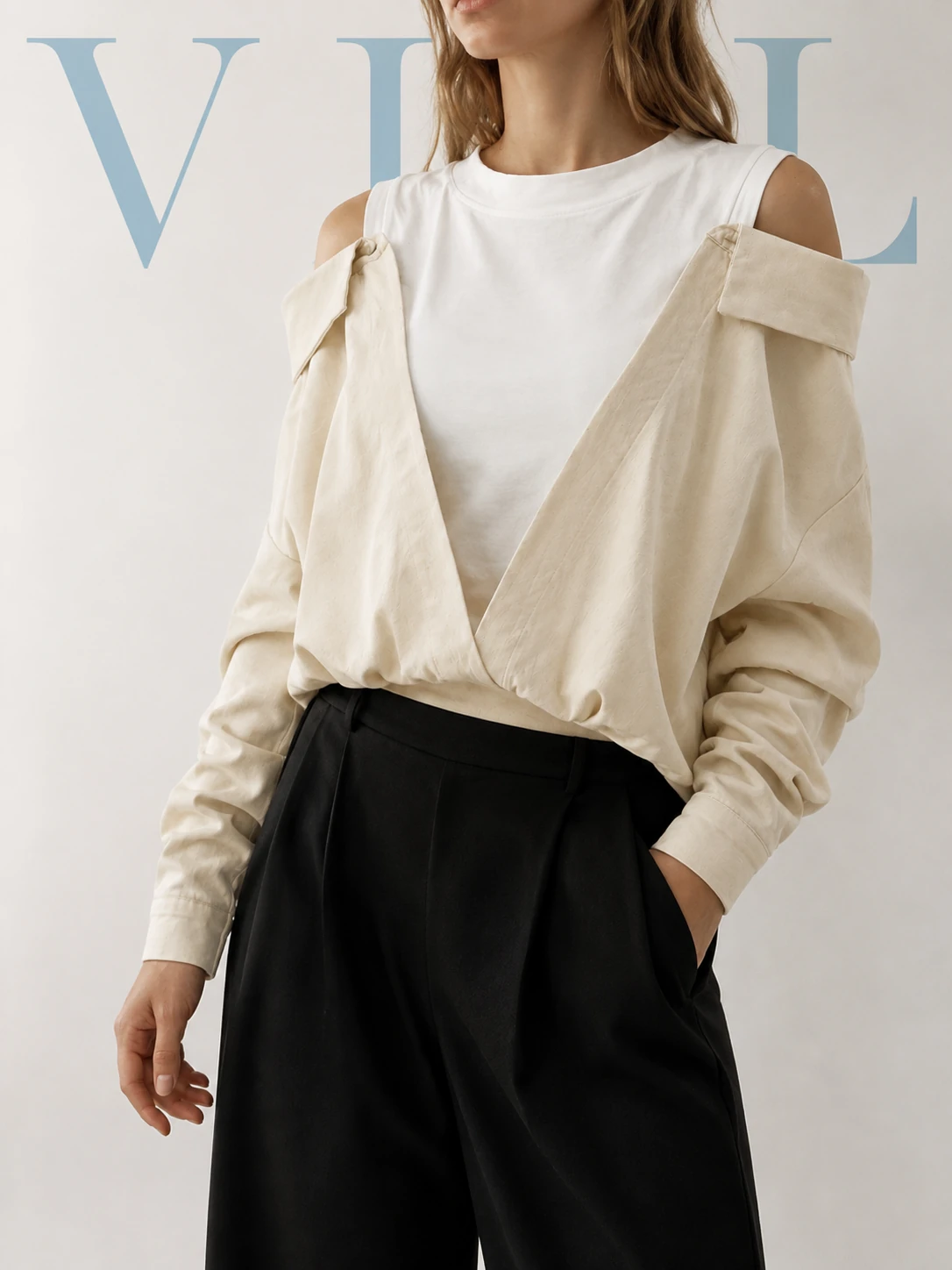 Melanie Shirt & Top روی مدل